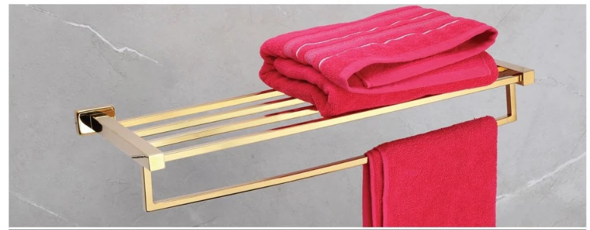 Towel rack gold